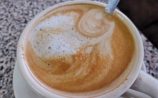 Café con Leche, Cafetería y Pastelería Merayo, La Aurora, Heredia