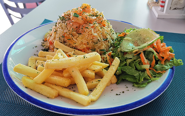 Camarones con Arroz : Restaurante La Barrita del Ceviche