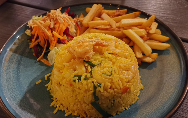 Camarones con Arroz : Marisquería el Cangrejo Rojo