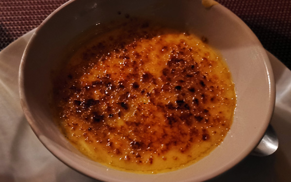 Creme brulee : Restaurante Barons Resort