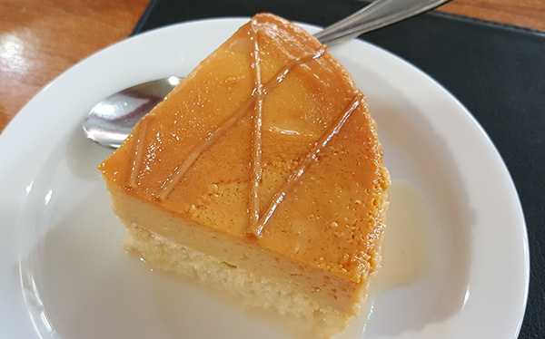 flan de tres leches spoon san francisco heredia