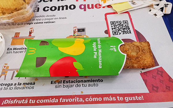 Pastel de Manzana : Restaurante Mac Donalds