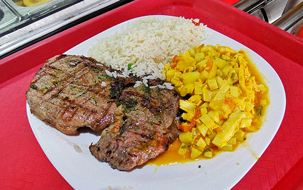 Ribeye, Palmito y Arroz : Restaurante el Yugo